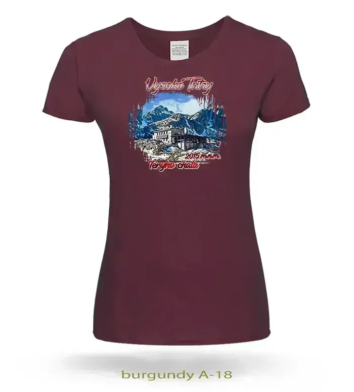 Trička dámske VYSOKÉ TATRY TÉRYHO CHATA 2015 m.n.m.